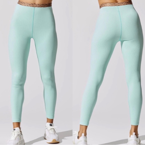 Carbon38 Pants - Carbon38 Printed Band High Rise 7/8 Legging size S